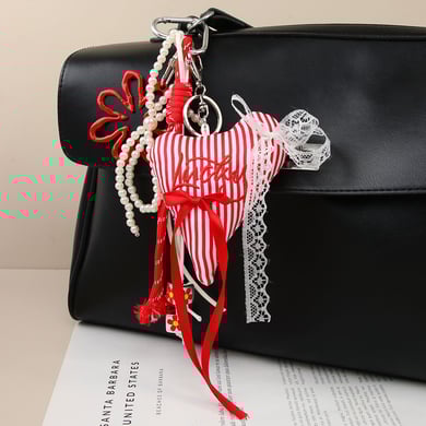 1 Piece Romantic Series Cute Heart Polyester Women's Bag Charms h5 Picture3