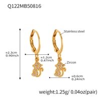 Q122-Gold Earrings Picture9