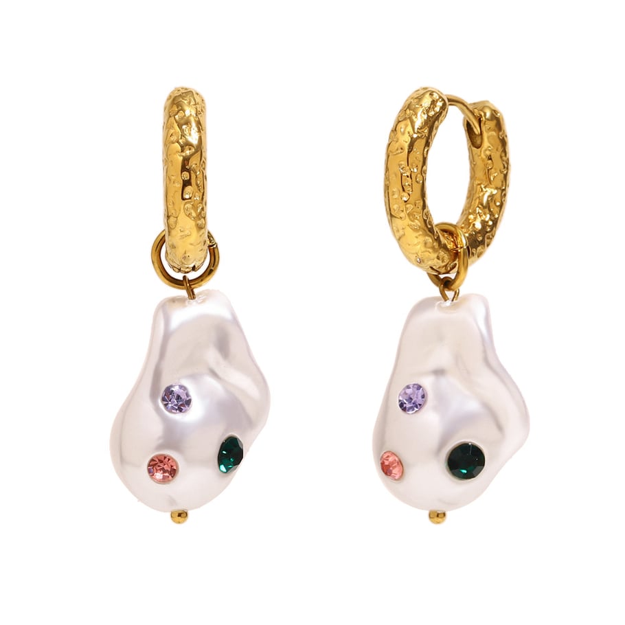 1 Pair Simple Daily Irregular Shape Stainless Steel Women's Drop Earrings