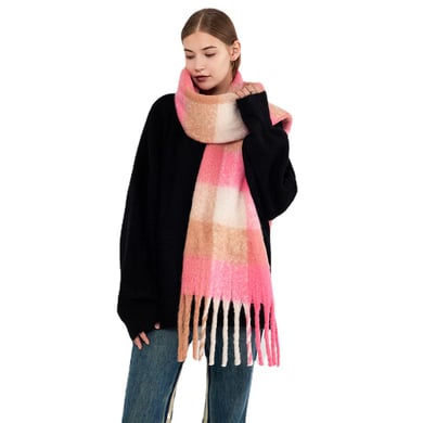 1 Piece Thermal Plaid Polyester Women's Winter Scarves h5 Picture5