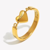 Small Heart Ring-Gold/Number 7 Picture5