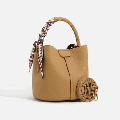 Sac seau classique en PU de couleur unie pour femme, 1 pièce h5 Image4