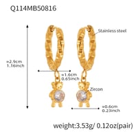 Q114-Gold Earrings 