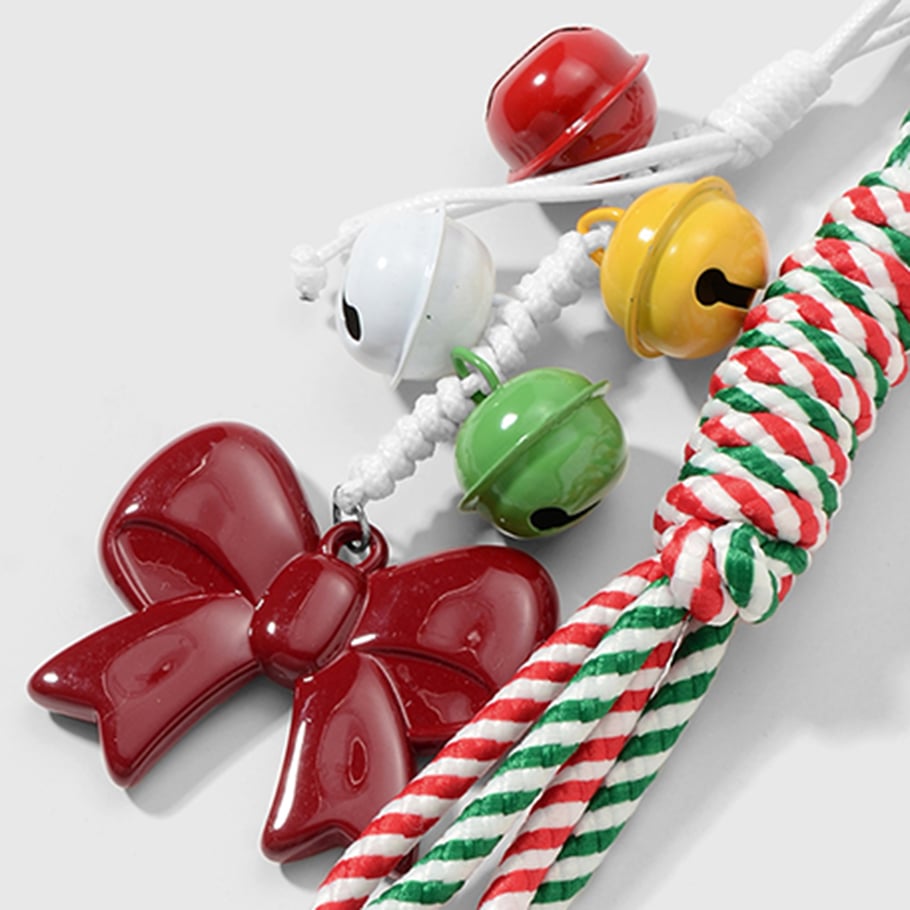 1 Piece Cute Heart Bow Knot Christmas Bag Charm Picture6