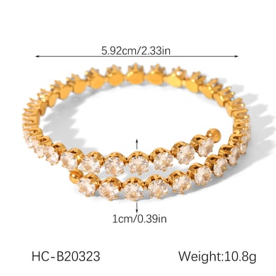 1 Piece Simple Circle Stainless Steel  Women's Bangles h5 Picture2