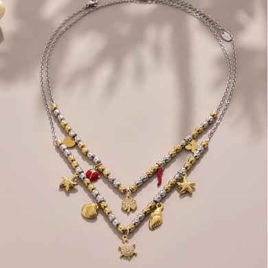 Luxurious Animal Stainless Steel Gold Color Zircon Women's Jewelry Sets h5 Picture6