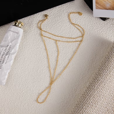 1 Piece Minimalist Daily Lines Stainless Steel Gold Color Women's Chain Bracelets h5 Picture5