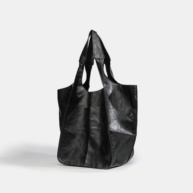 Bolso de mano minimalista retro de PU de color sólido para mujer, 1 pieza h5 Imagen2
