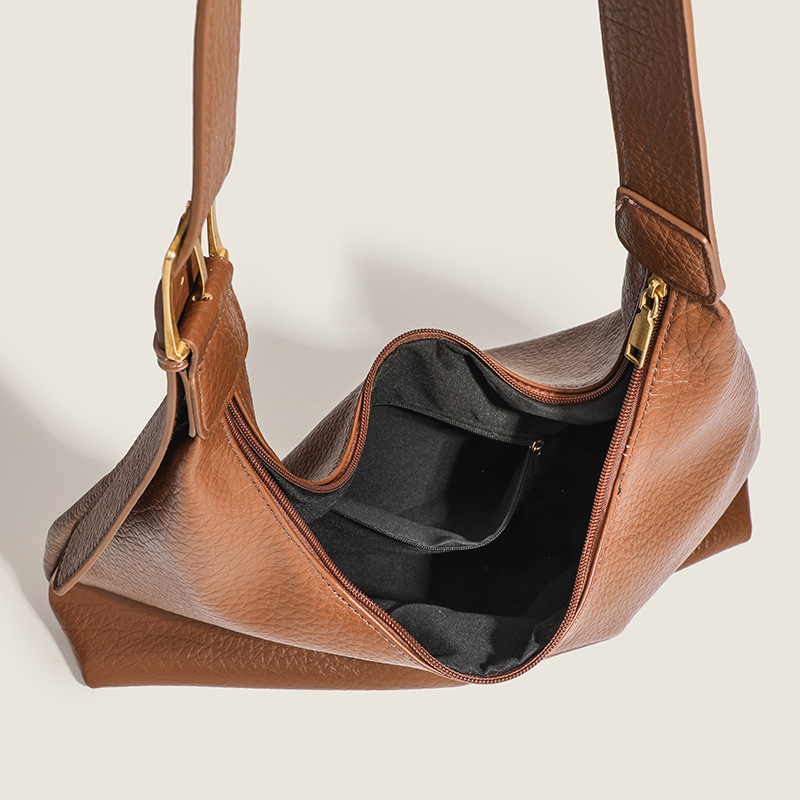 Sac à bandoulière classique en PU de couleur unie pour femme, 1 pièce Image4