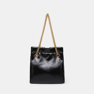 Bolso de mano para mujer de PU de color sólido clásico de serie simple de 1 pieza h5 