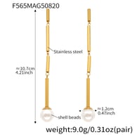 F565-Gold Bambus Ohrringe Bild2