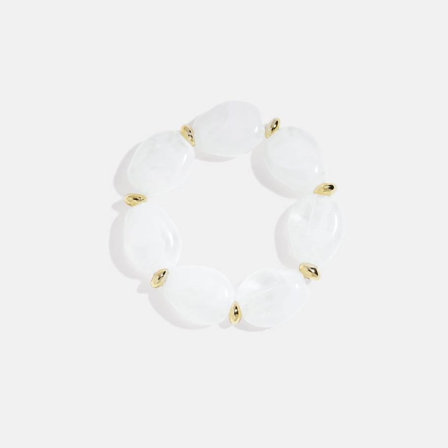 1 Piece Irregular Shape Acrylic Beaded Bracelet 