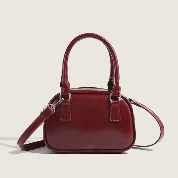 Sac à bandoulière en PU pour femme, 1 pièce, délicat et uni 2
