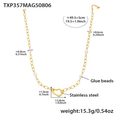 Classic Irregular Shape Stainless Steel Gold Color Women's Jewelry Sets h5 