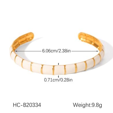 1 pieza de pulseras de mujer de acero inoxidable color dorado con diseño de planta diaria de serie simple h5 Imagen2