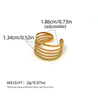 Gold color/One Size/Ring type 4 Picture4