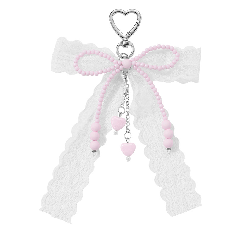 1 Piece Sweet Beaded Bow Knot Bag Charm Picture7