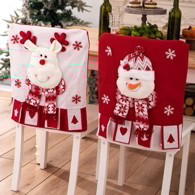 1 Stück weihnachtlicher dekorativer Stuhlbezug h5 Bild2