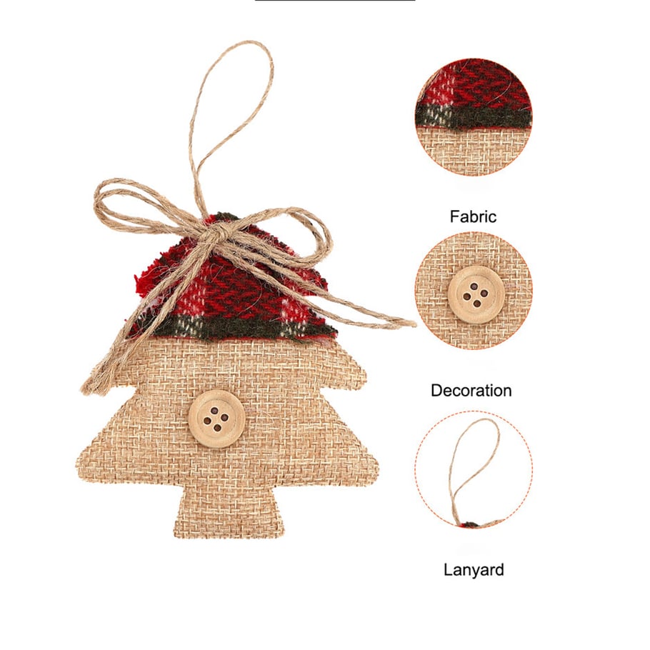 1 Piece Cute Christmas Tree Decorative Stocking Picture5
