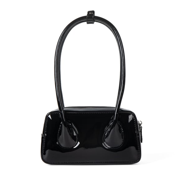 Bolso de hombro de PU para mujer, serie simple, informal, de color sólido, 1 pieza