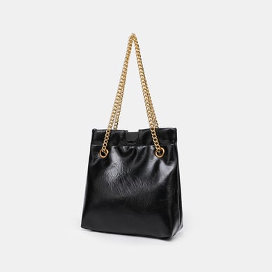 Bolso de mano para mujer de PU de color sólido clásico de serie simple de 1 pieza h5 Imagen3