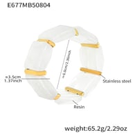 E677-white bracelet 60mm Picture9