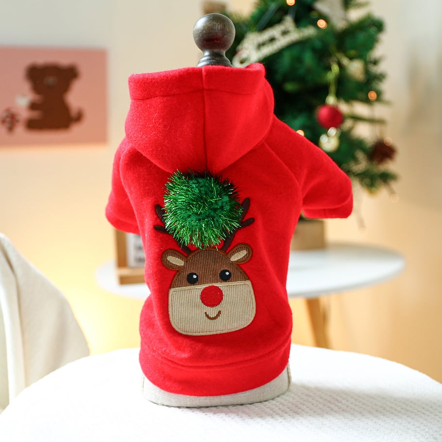 1 Piece Cute Christmas Pet Christmas Hoodie 