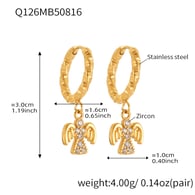 Q126-Gold Earrings Picture2