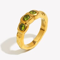 Three zircon thin ring-chrysanthemum/Number 7 Picture2