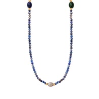 P1738-Collana in pietra naturale-40+5cm 