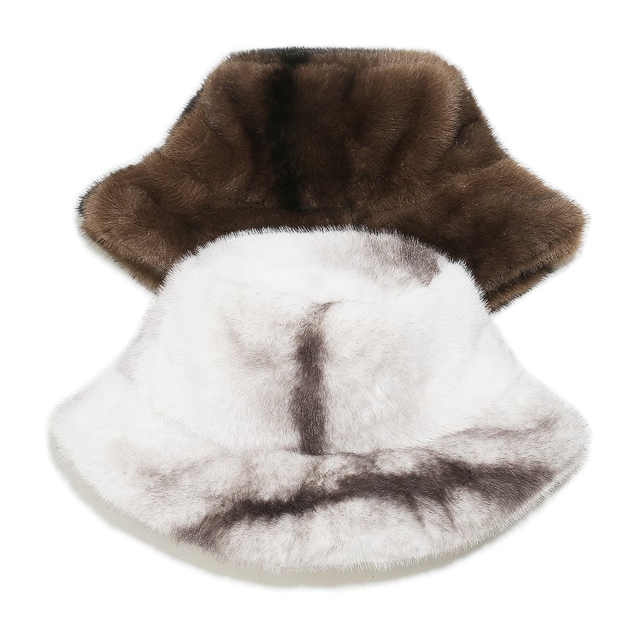 1 Piece Color-blocked Plush Fisherman's Hat Picture3
