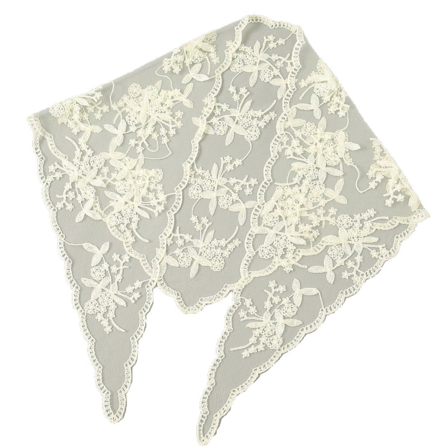 1 pièce de ceinture en dentelle romantique et douce de couleur unie pour femmes, foulards d&#39;été Image5