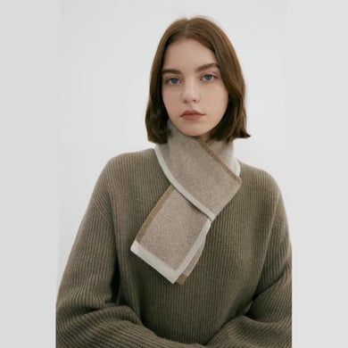 1 pieza de bufandas de invierno de poliéster con patchwork simple para mujer h5 