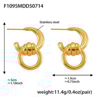 F1095-Gold Ohrringe Bild7
