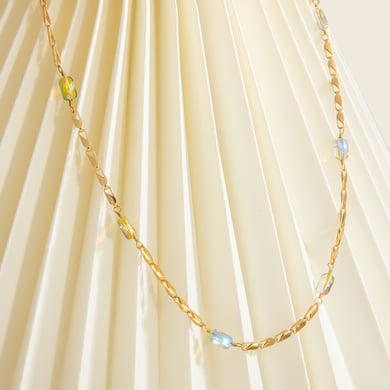 1 Piece Simple  Bohemian Irregular Shape Stainless Steel  Women's Chain Necklaces h5 Picture3