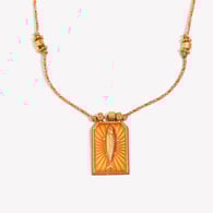 Hand-woven colored rope dripping oil tuna tarot card - kumquat Picture4