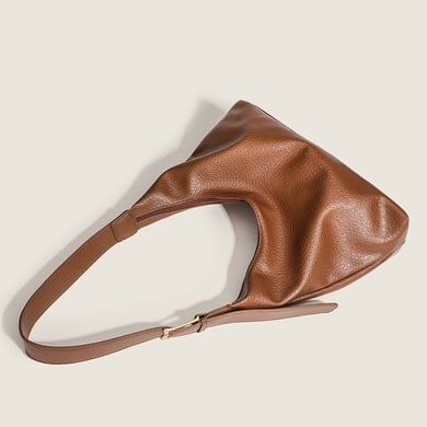 Sac à bandoulière classique en PU de couleur unie pour femme, 1 pièce h5 Image3
