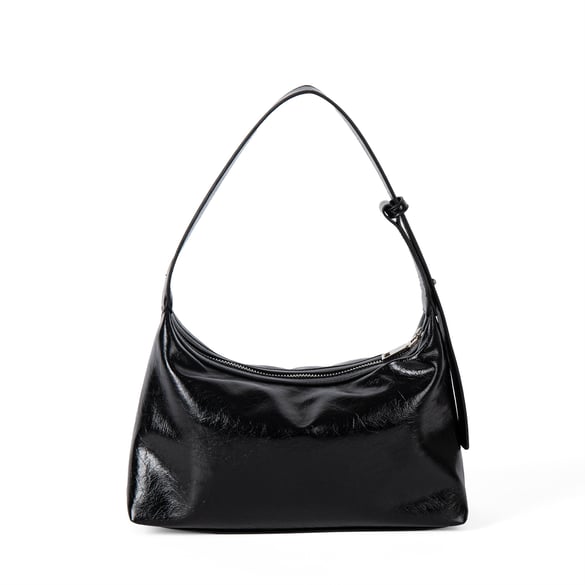 Bolso de mano para mujer de PU de color sólido informal de serie simple de 1 pieza