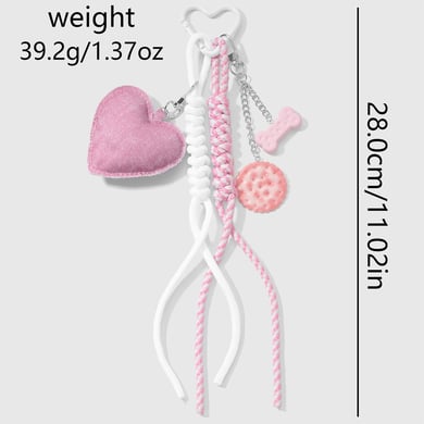 1 breloque de sac à biscuits en forme de cœur mignon h5 Image2