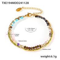 TXE194-Natursteinarmband in gemischten Farben Bild2