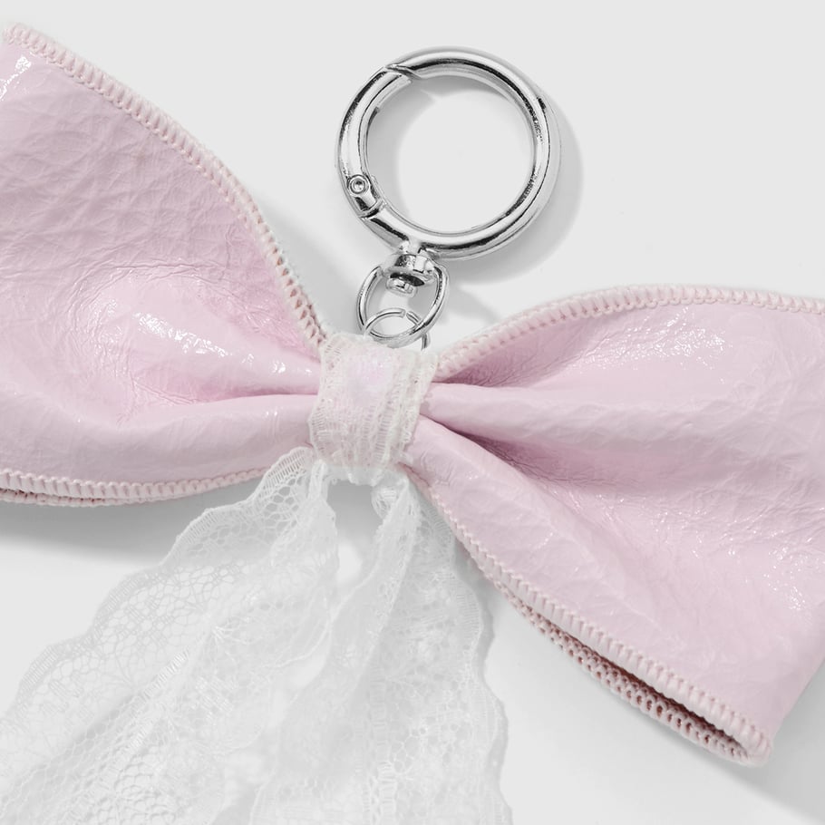 1 Piece Leather Bow Knot Bag Charm Picture6