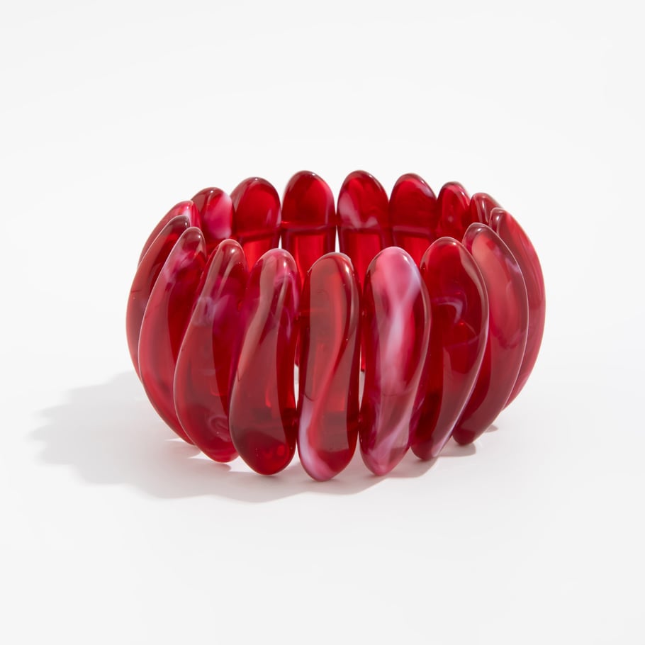 1 Piece Retro Irregular Shape Resin Bangle