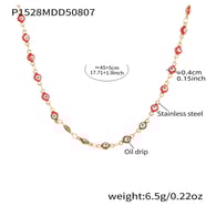 P1528-Red Oil Gold Necklace-45+5cm Picture18