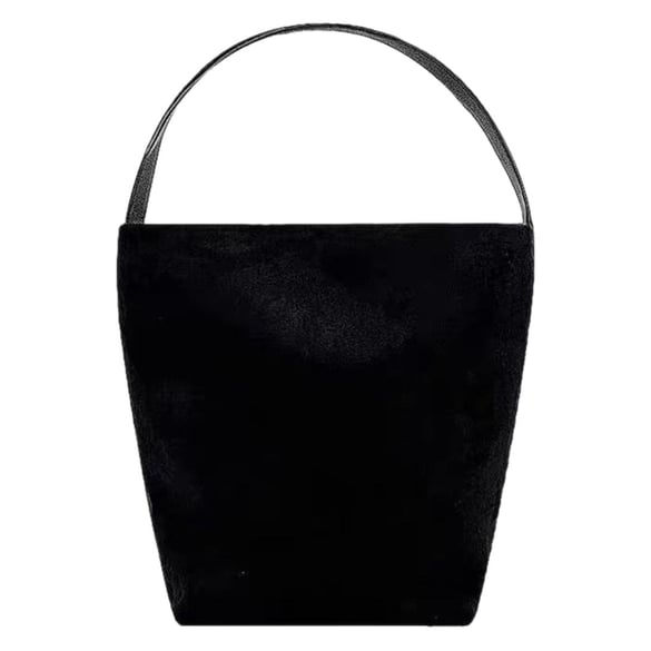 Borsa a tracolla da donna in pelle scamosciata PU, semplice, retrò, tinta unita, 1 pezzo