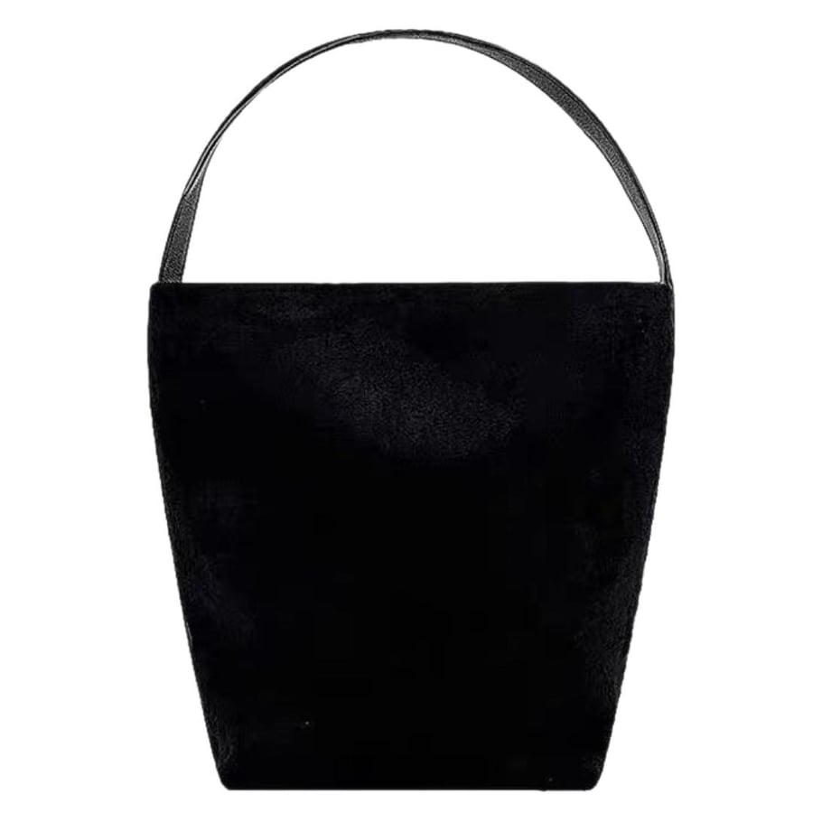 Borsa a tracolla da donna in pelle scamosciata PU, semplice, retrò, tinta unita, 1 pezzo Immagine2