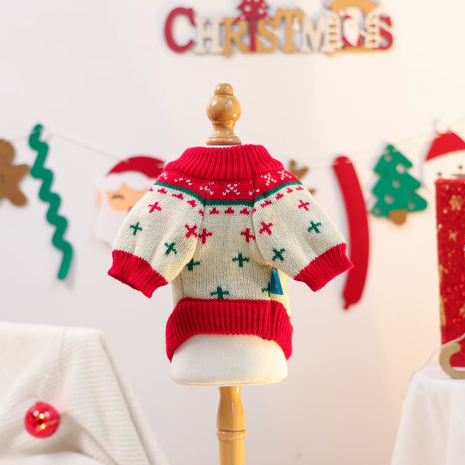1 Piece Cute Christmas Pet Sweater Picture4