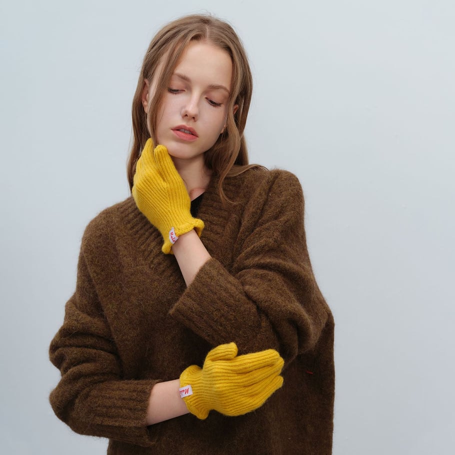 1 Pair Sweet Solid Color Polyester Women's Gloves Picture2