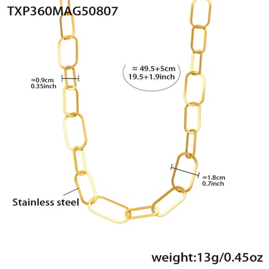 Simple Squircle Stainless Steel Gold Color Women's Jewelry Sets h5 