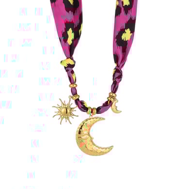 1 Piece Luxurious Heart Leopard Print Stainless Steel Gold Color Women's Pendant Necklaces h5 