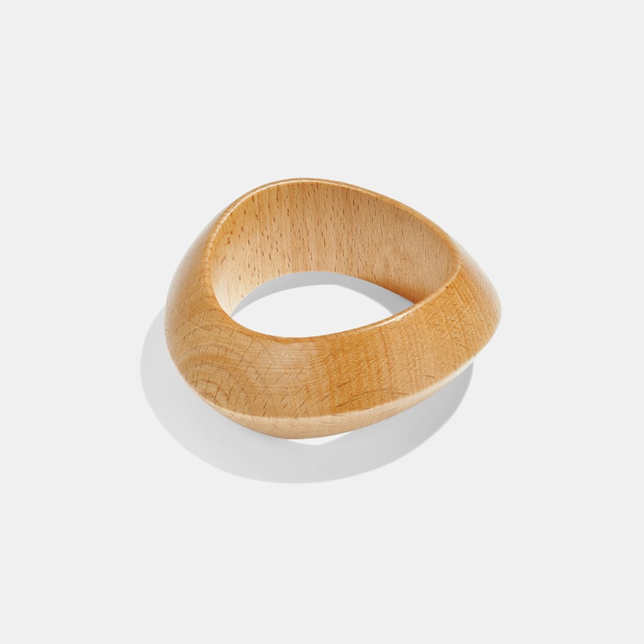 1 Piece Wood Statement Bangle 